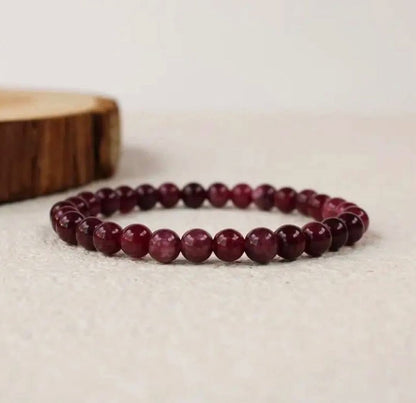 Natural read garnet stretchable bracelets