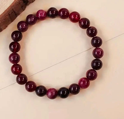 Natural read garnet stretchable bracelets