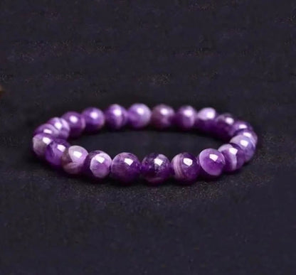 Natural  amethyst stretchable bracelets