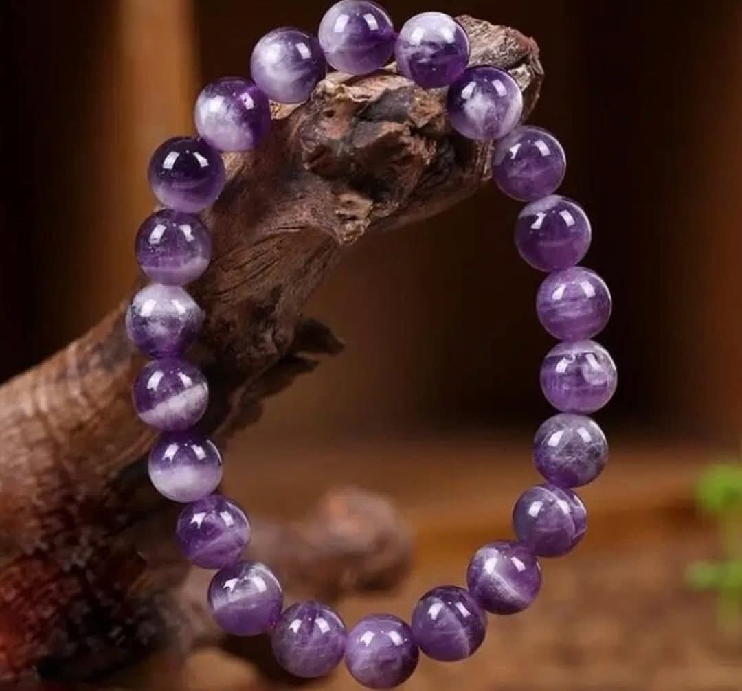 Natural  amethyst stretchable bracelets