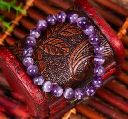 Natural  amethyst stretchable bracelets