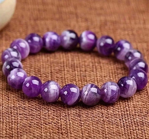 Natural  amethyst stretchable bracelets