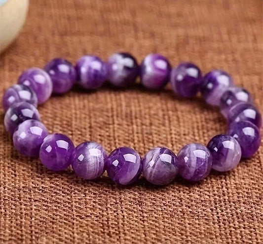 Natural  amethyst stretchable bracelets