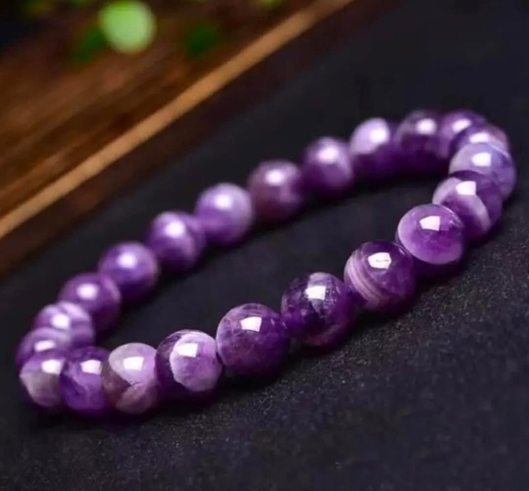 Natural  amethyst stretchable bracelets