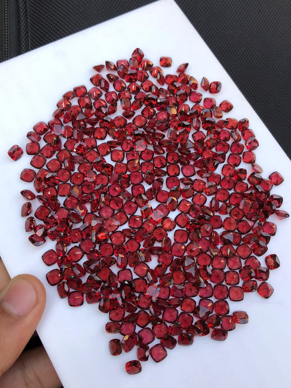 natural rhodolite garnet lot