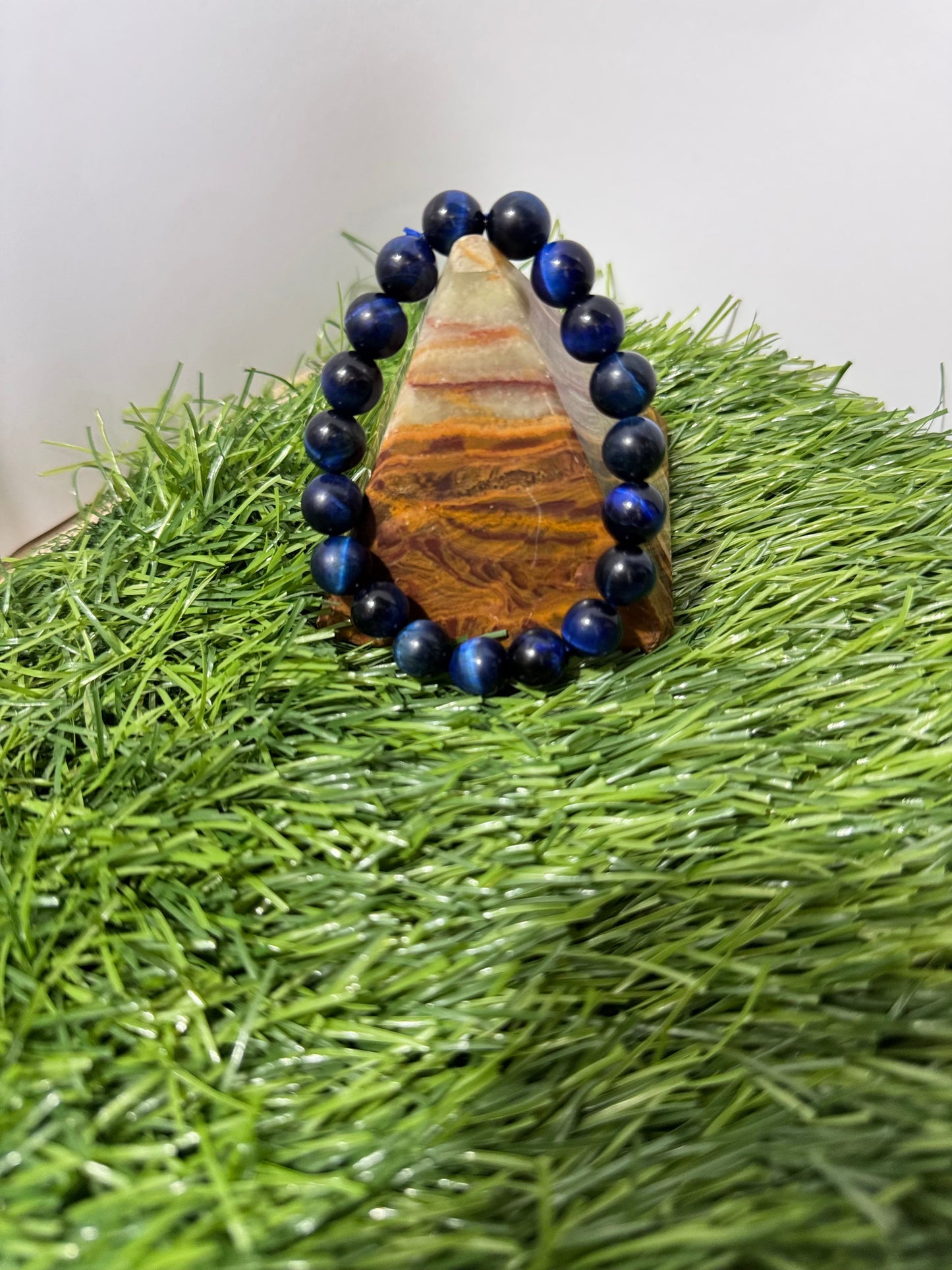 Natural aqeet stone multi colour bracelet