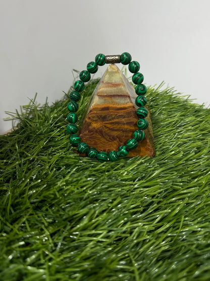 Natural  green  Malachite stretchable bracelets