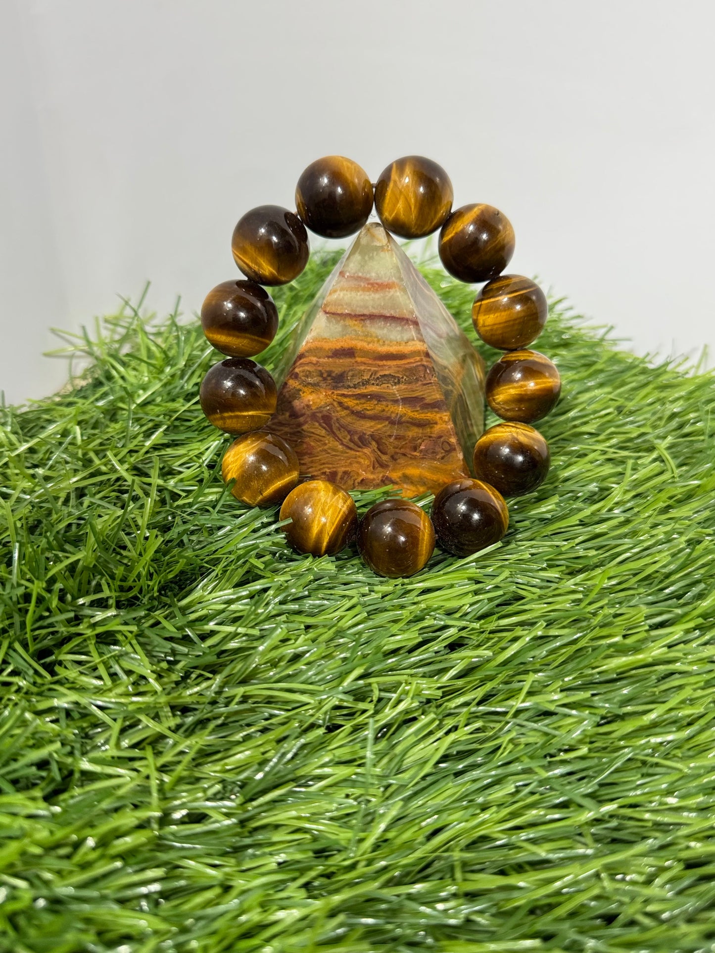 Natural aqeet stone multi colour bracelet