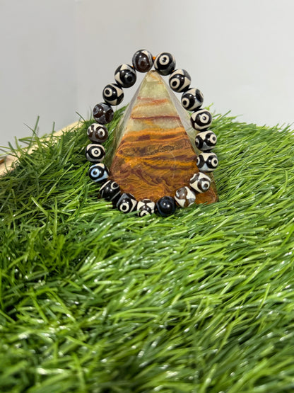 Natural aqeet stone multi colour bracelet